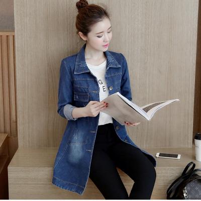 ÁO KHOÁC JEAN FORM DÀI WASH CÀO - NK357